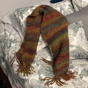 Handmade Colorful Fringed Scarf